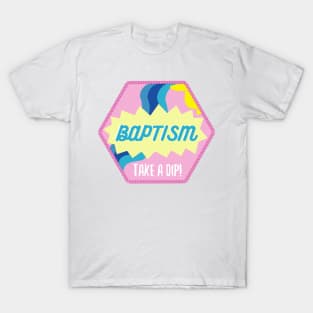 Baptism Patch -- Pink T-Shirt